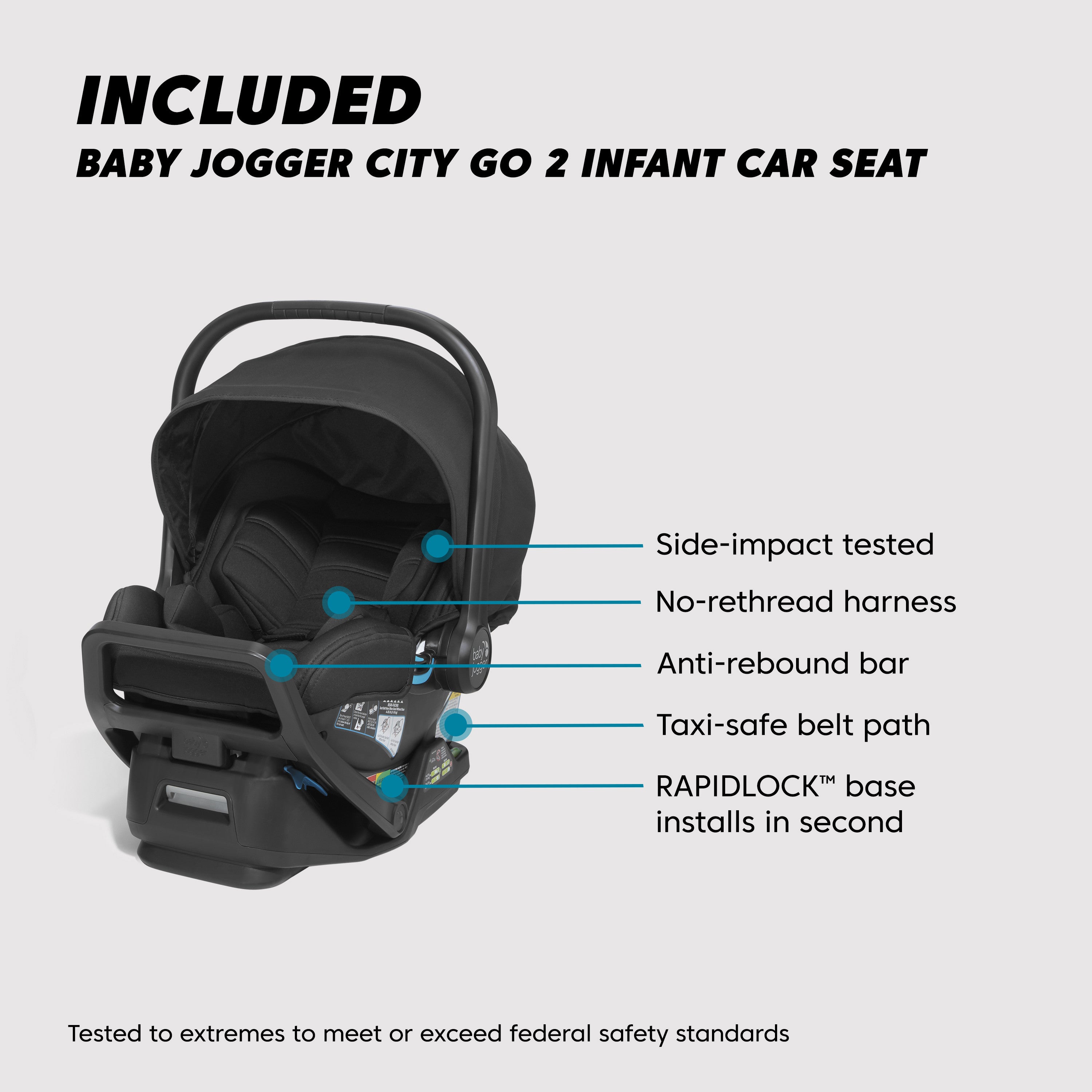 City Select 2 w/City GO 2 Travel System - Lunar Black