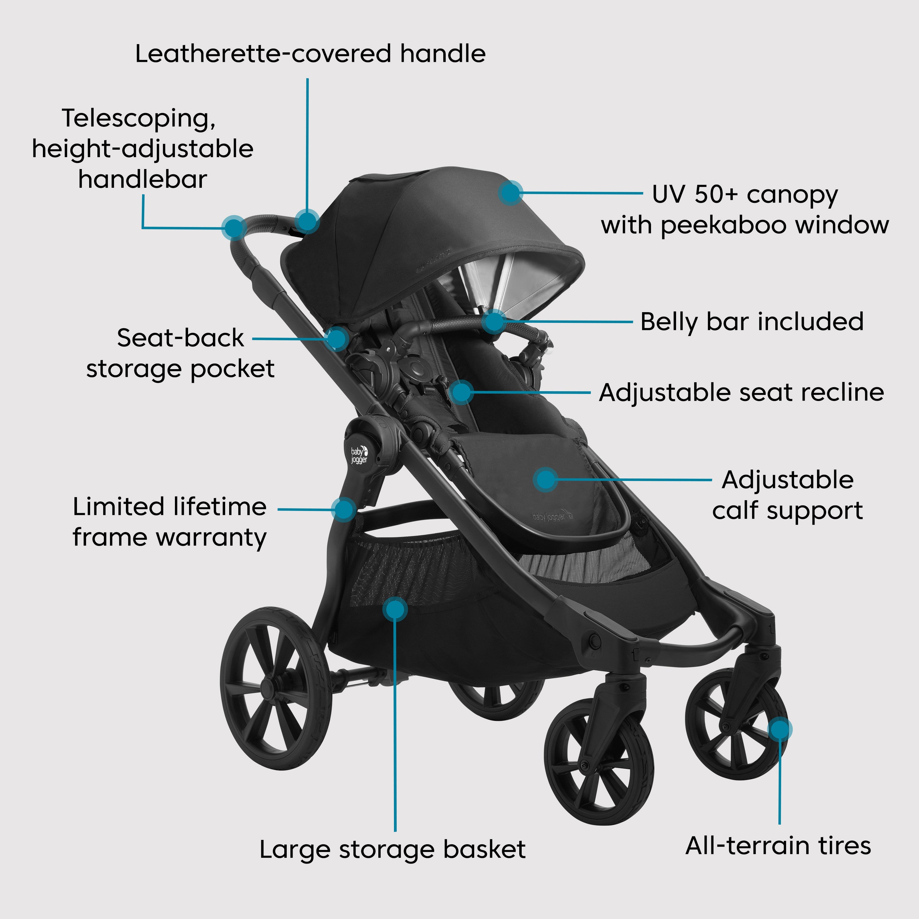 City Select 2 w/City GO 2 Travel System - Lunar Black