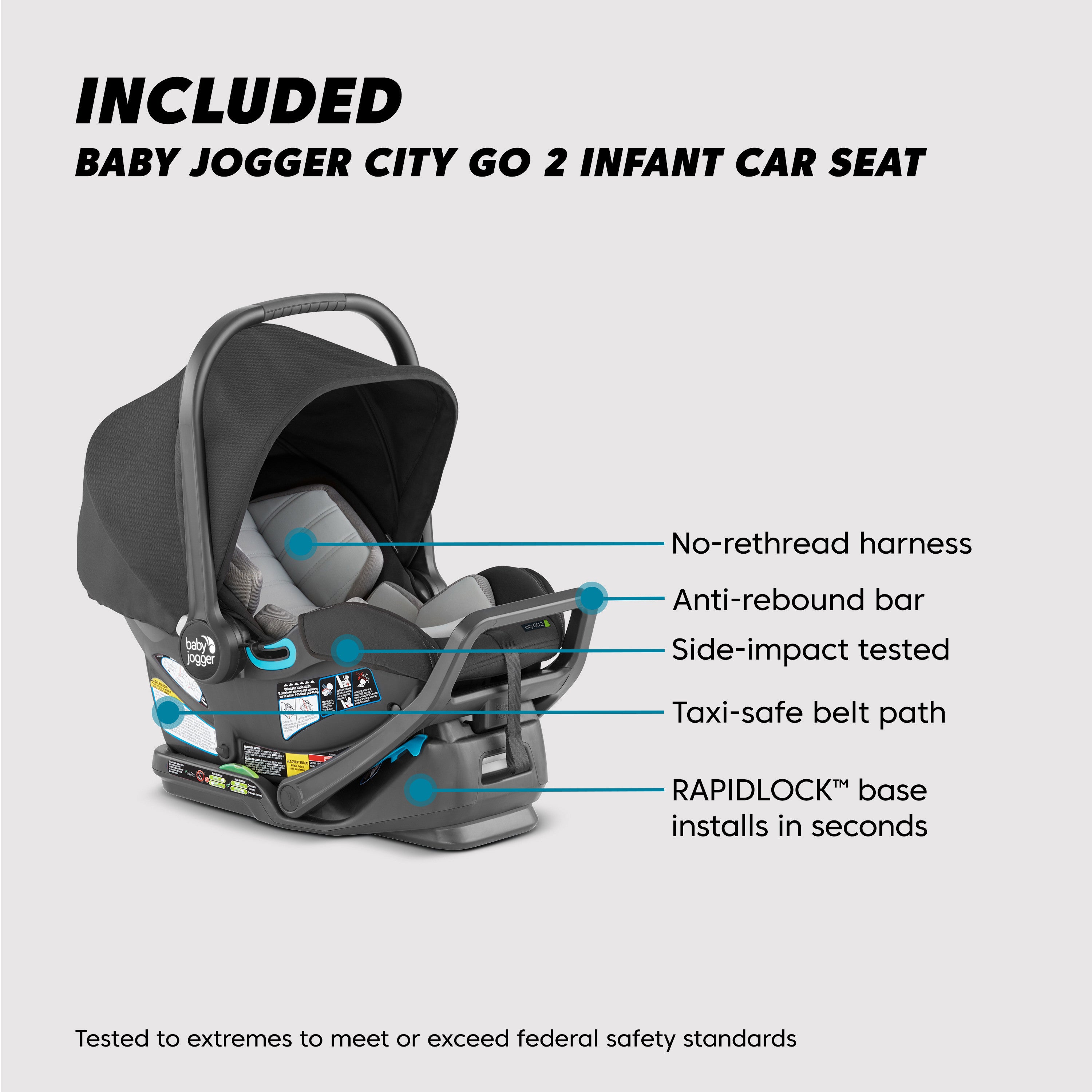 City Select 2 w/City GO 2 Travel System - Radiant Slate