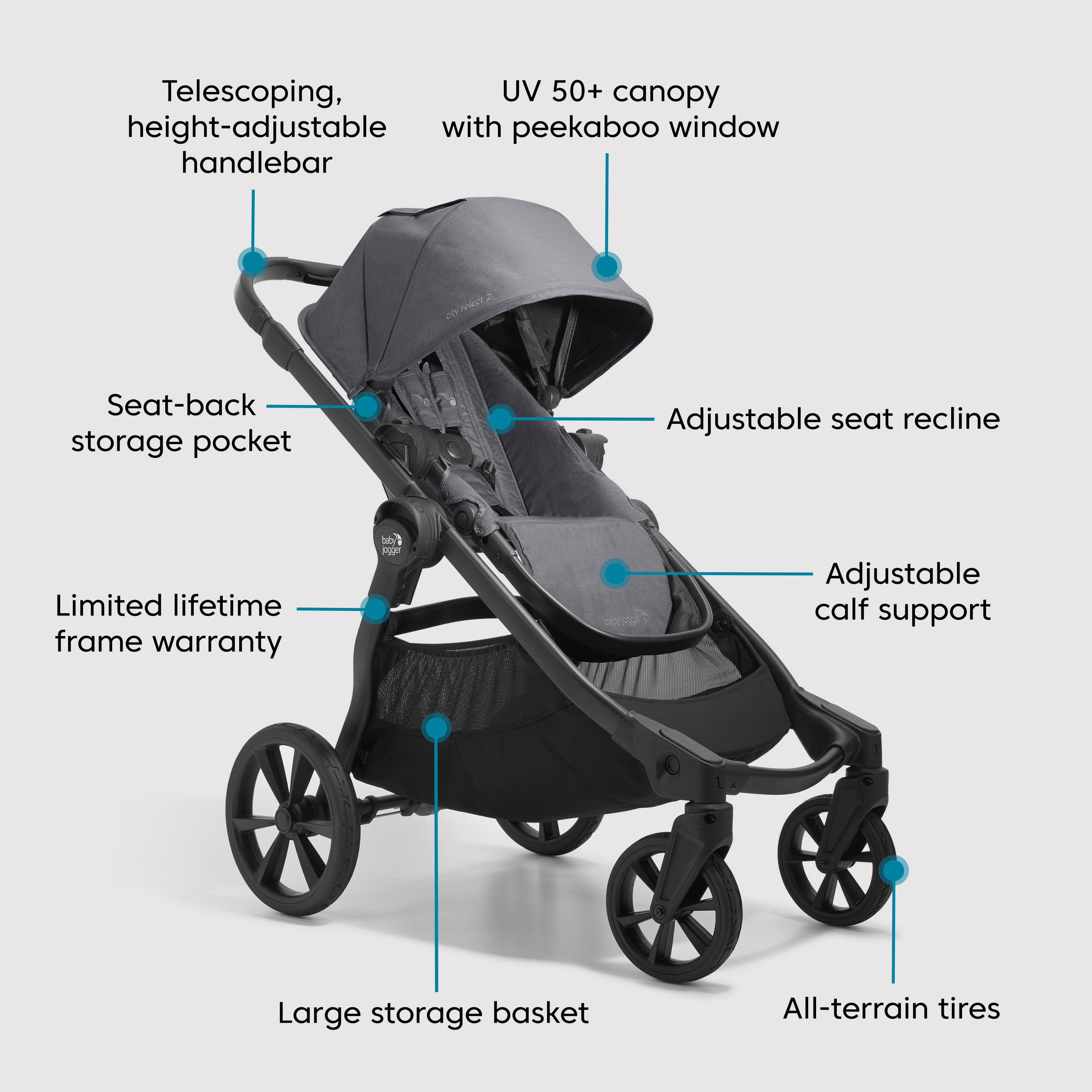 City Select 2 w/City GO 2 Travel System - Radiant Slate