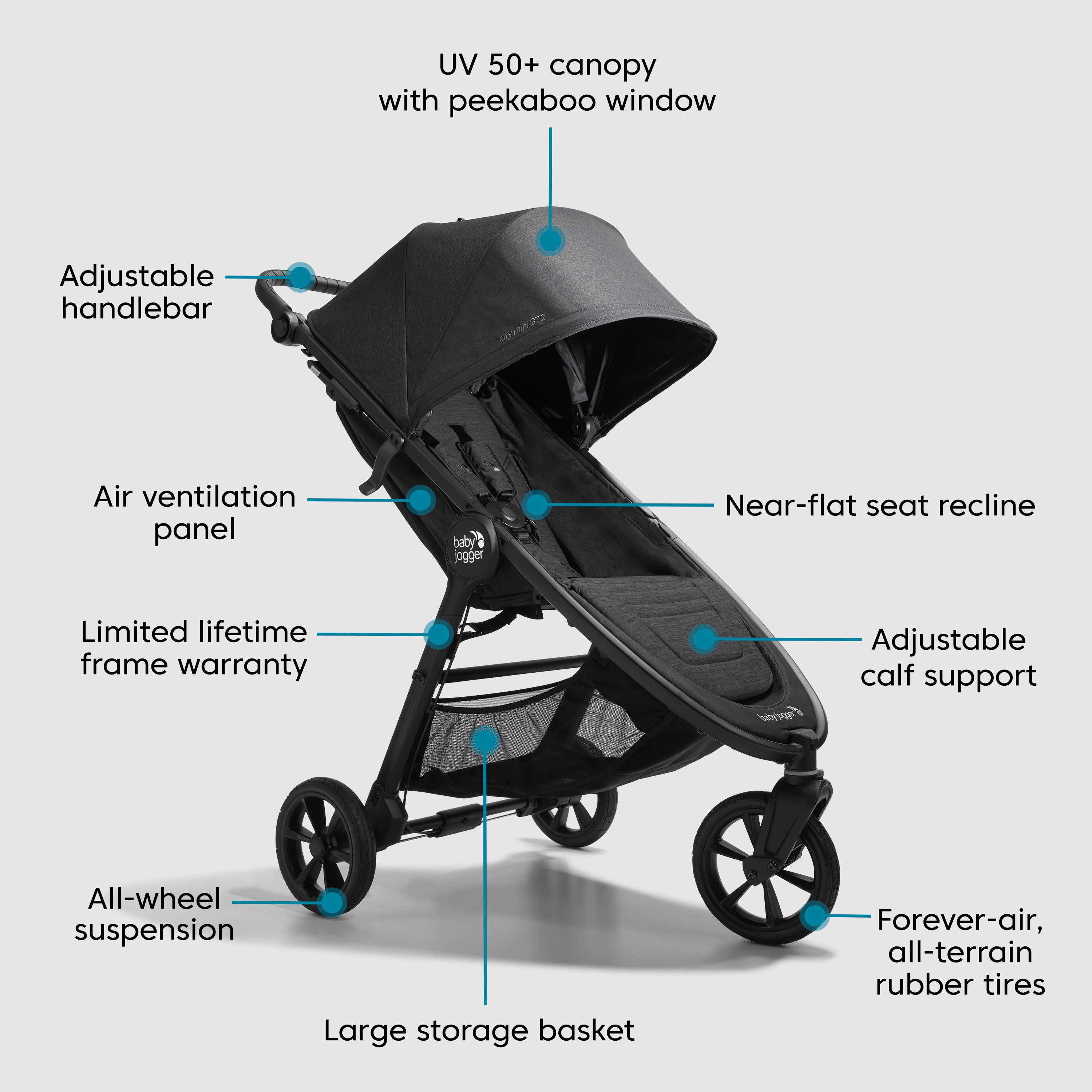 City Mini GT 2 w/ City GO 2 Travel System - Opulent Black