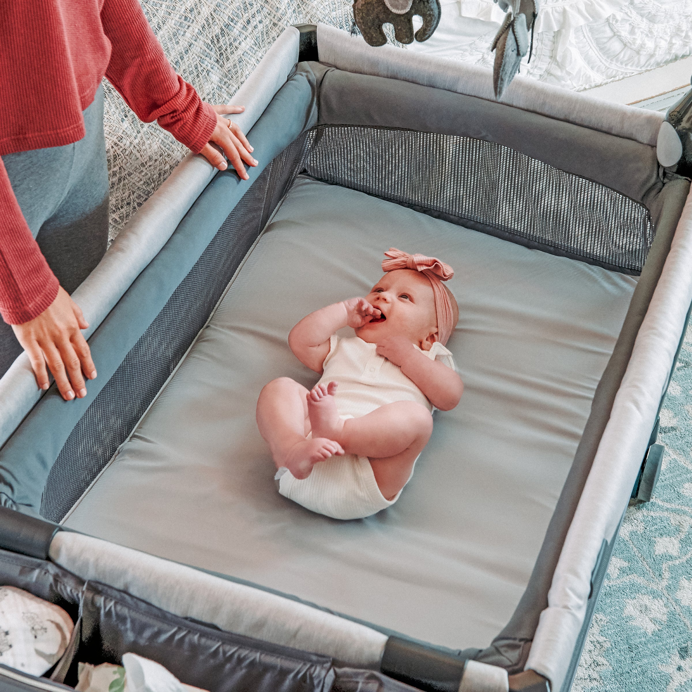 Lullaby Zip All-in-One Portable Playard - Driftwood