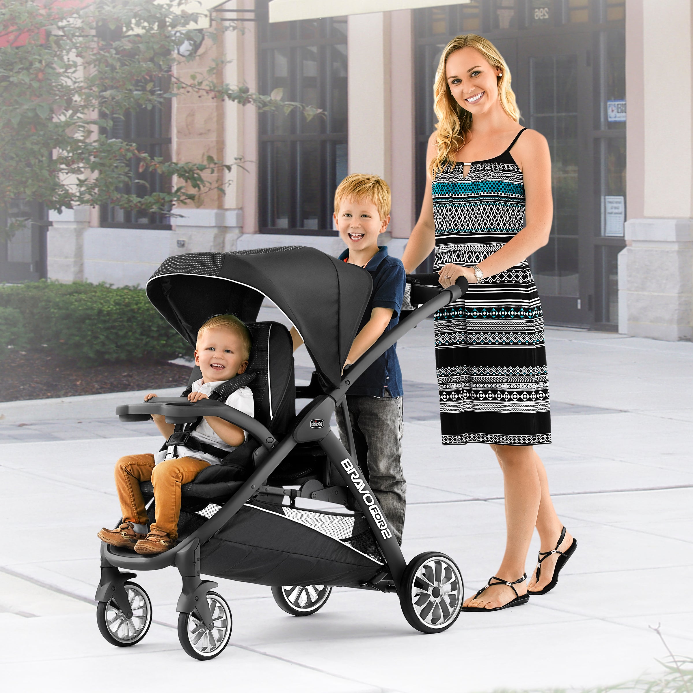 BravoFor2 LE Standing/Sitting Double Stroller - Crux