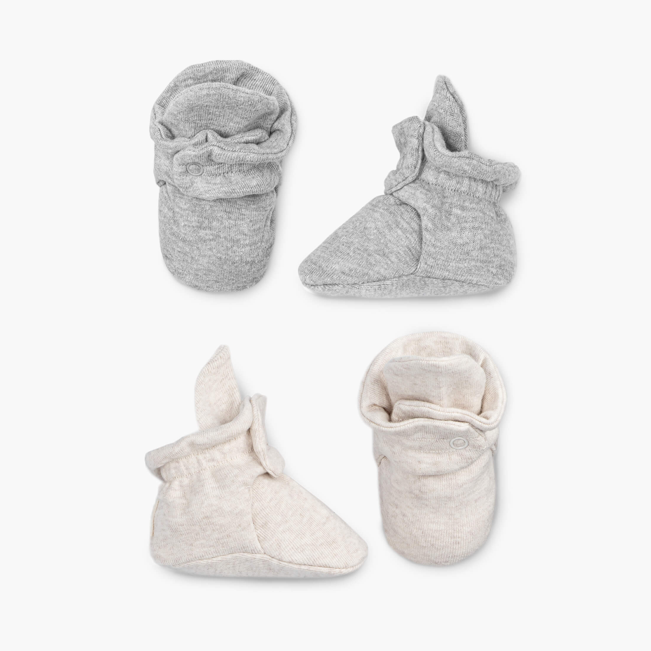 GUIDESHOP EXCLUSIVE - 2-Pack Organic Baby Booties_Neutral