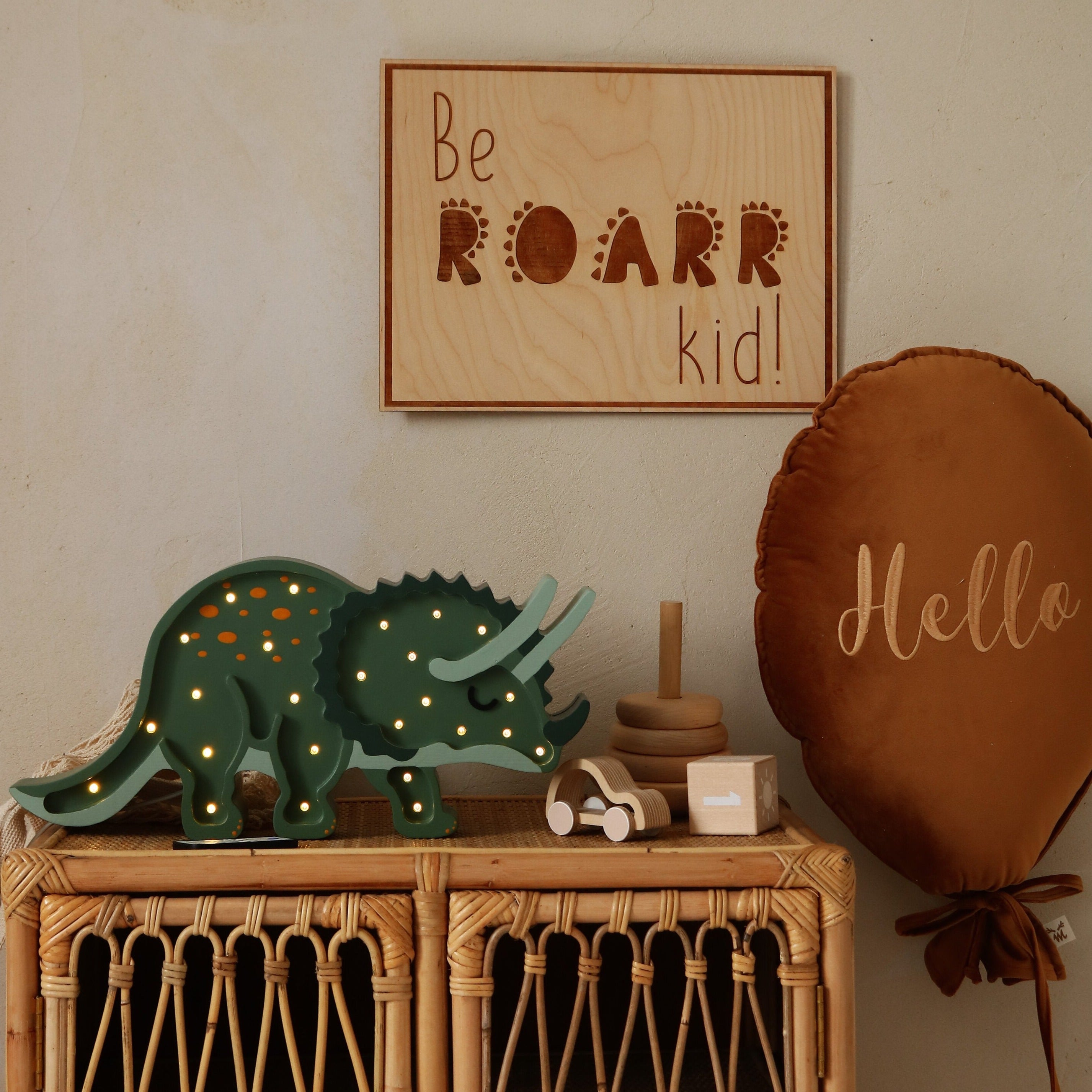 Little Lights Triceratops Dinosaur Lamp by Little Lights US